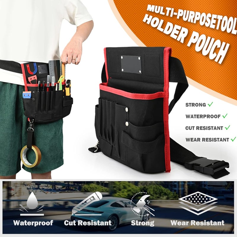 Ehdis أداة تطبيق لفائف الفينيل الاحترافية مع مجموعة تظليل النوافذ للف السيارات مع حقيبة أدوات، مكشطة تظليل، قفازات عمل، عصا لف، مكشطة بلاستيكية، حامل مغناطيسي، قاطع فيلم - Image 2